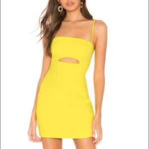 Superdown Neon Yellow Mini Dress